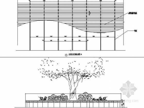 cad建筑制图线型资料下载-流线型亲水平台施工大样