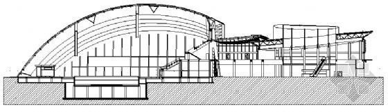 游泳馆建筑设计cad资料下载-南京某游泳馆建筑方案图