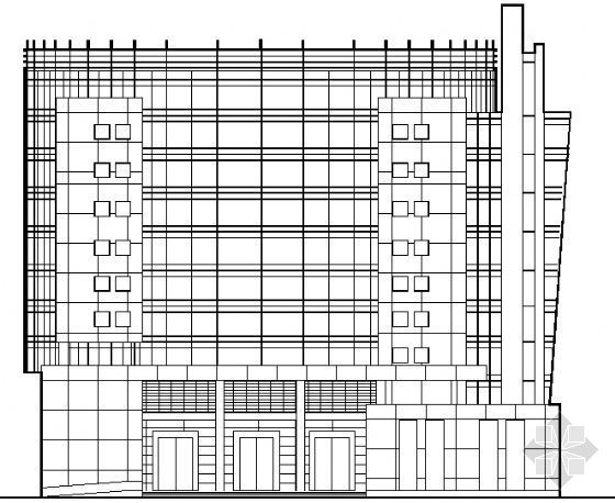 少年宫建筑方案设计分析资料下载-某十层少年宫建筑方案图