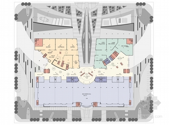 [山西]高新技术研发大厦建筑设计方案文本-高新技术研发大厦各层平面图