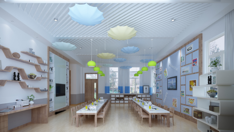 幼儿园院墙图片简单资料下载-顺德海纳博雅幼儿园室内设计概念方案图（含133张）