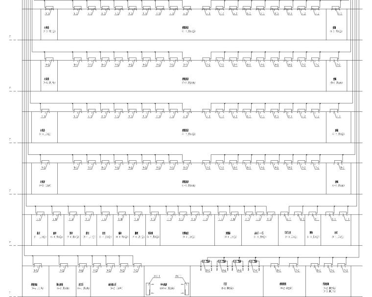 [江苏]启东市档案馆暖通设计图纸（含VRV空调系统原理图）-VRV空调系统原理图