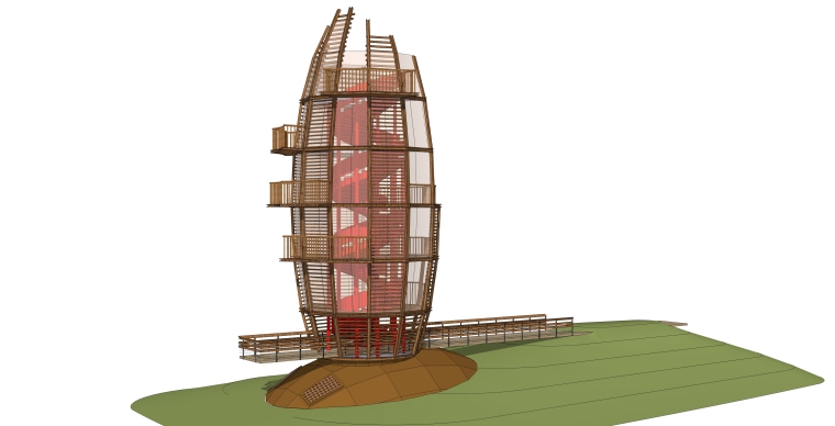 园林景观小品塔su模型设计-【景观大数据】 (11)