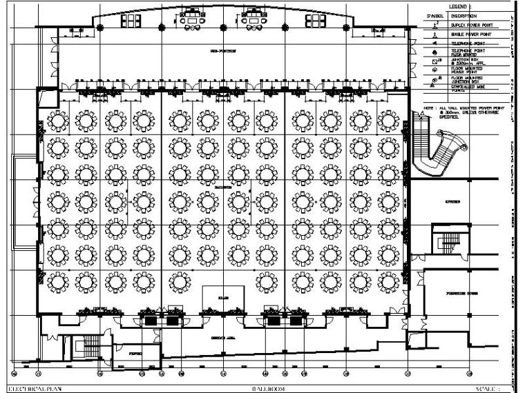 中式设计酒店资料下载-中山]新中式特色风情酒店宴会厅室内设计施工图