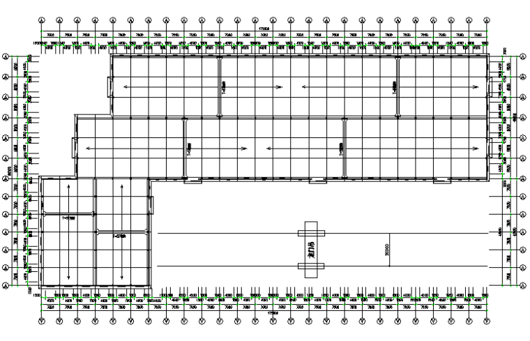 门式钢结构厂房结构说明资料下载-175mX90m门式刚架钢结构厂房工程施工图（CAD，11张）