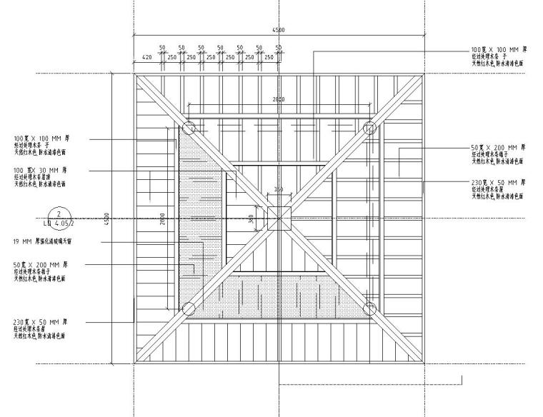 工装施工特色立面资料下载-特色亭子详图设计（木结构）