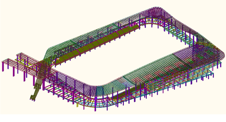 27米跨钢屋架计算书资料下载-体育场屋盖钢结构计算书