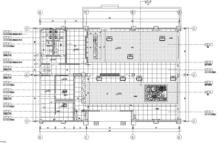 帝凯设计-风景晨园销售中心室内施工图设计（包含实景图）-地面贴铺图