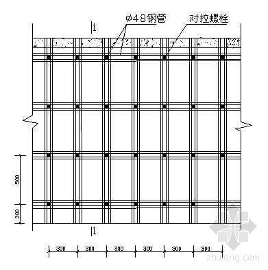 汽车侧面CAD图资料下载-剪力墙侧面图