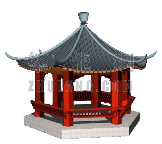 中式现代风格凉亭设计资料下载-中式凉亭