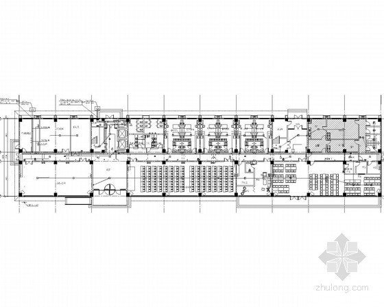 [山东]二级公共学校建筑强弱电电气施工图29张-弱电消防平面图 