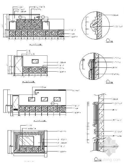 中式建筑立面设计资料下载-中式包房立面详图