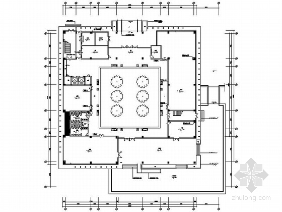 五层办公弱电资料下载-[广东]科技产业园区现代五层办公楼装修电施工图（含水电图）