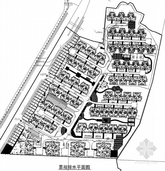 一体化地埋式生活污水处理资料下载-安置房景观工程给排水施工图