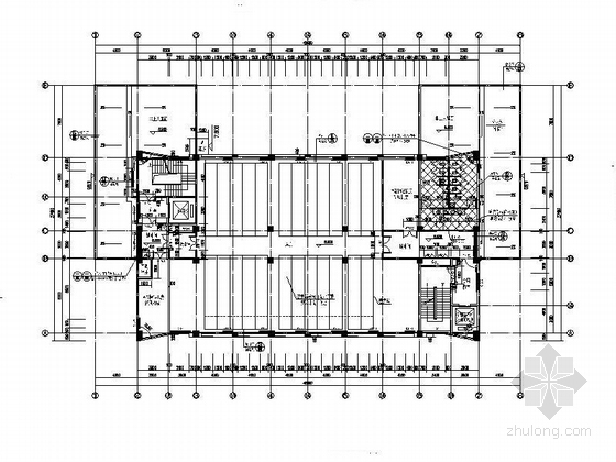 [安徽]九层石材外墙县级综合档案馆建筑施工图-九层石材外墙县级综合档案馆建筑平面图