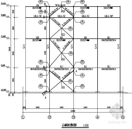 轨道匝门施工图资料下载-门式刚架选矿厂结构施工图