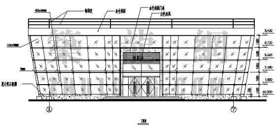 现代售楼部景观施工图资料下载-某售楼部钢结构施工图