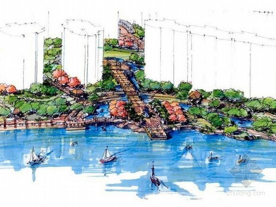 垂钓码头景观设计方案-效果图 