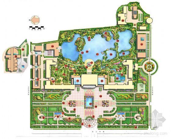 博物馆设计功能分区图资料下载-北京某博物馆区景观规划设计方案