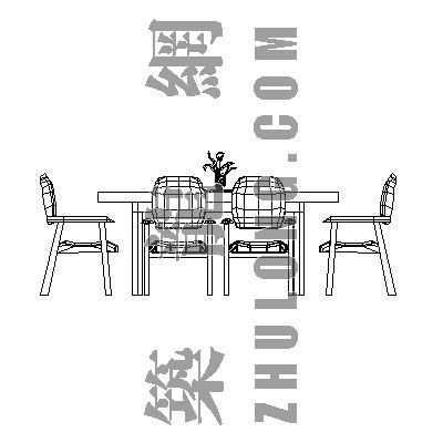 现代北欧家具组合资料下载-家具组合003