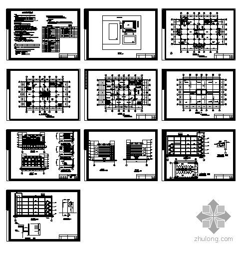 某五层钢结构商场建筑施工图（学生作业）-4