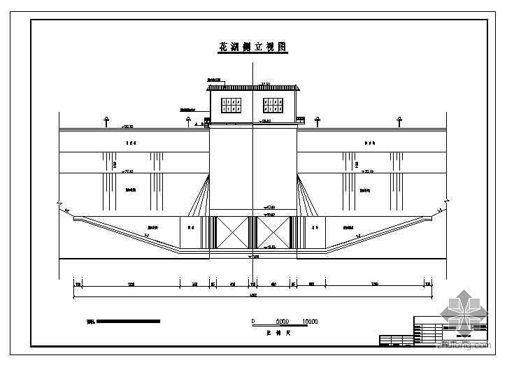水闸cad设计图资料下载-穿堤水闸设计图