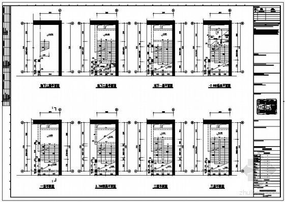 钢结构楼梯节点构造详图资料下载-某钢结构大厦楼梯节点构造详图