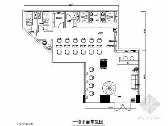 美发店施工图纸资料下载-[珠海]某连锁美容美发店室内装修图（含效果）