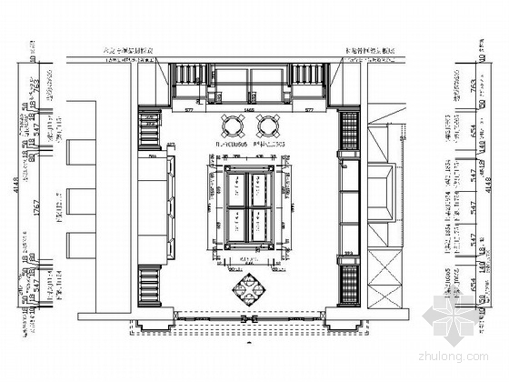 地下酒窖墙体装修施工图资料下载-[成都]欧式复古典雅酒窖室内设计CAD施工图