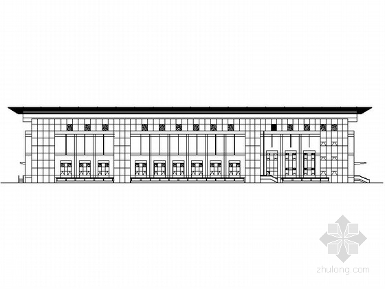 体育场馆建筑设计方案图资料下载-[内蒙古]两层金属屋面体育教学训练馆建筑设计方案图