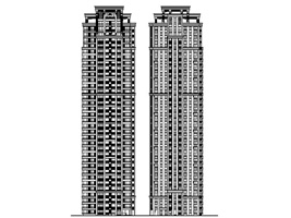 安徽住宅楼商业楼资料下载-[安徽]三十三层塔式住宅楼建筑施工图