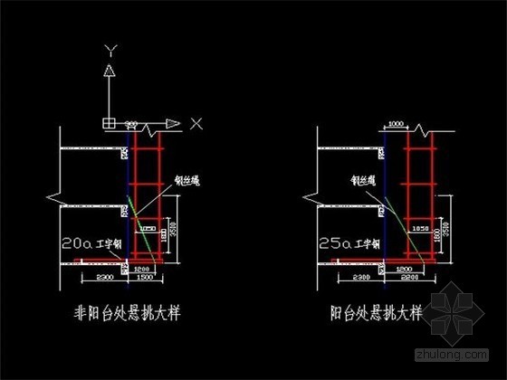 住宅楼悬挑脚手架图纸资料下载-[贵州]超高层框架结构住宅楼悬挑脚手架安全专项施工方案（附CAD图）