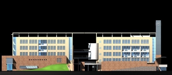 宿舍建筑设计含效果图资料下载-[杭州]多层现代风格学校规划及单体方案（含效果图及模型图）