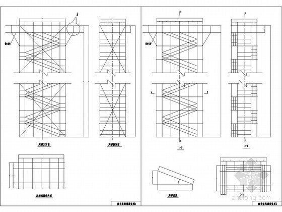 钢管脚手架CAD图纸资料下载-[贵州]桥梁落地式钢管脚手架施工专项方案（含计算书）