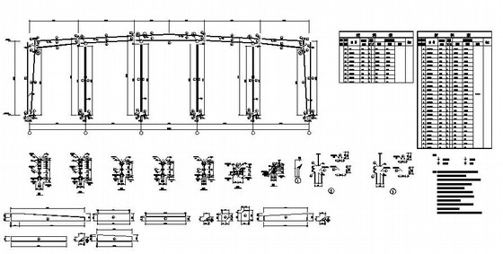 大跨度门式钢架厂房资料下载-34米大跨门式钢架厂房结构施工图