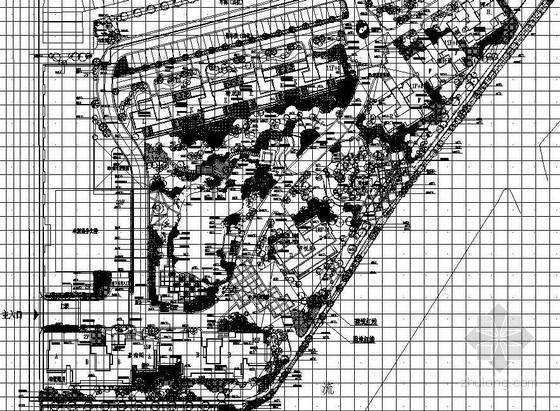 花园绿化CAD图资料下载-桐乡某小区中央花园环境景观绿化施工图
