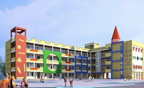建筑装饰建筑结构图纸全套资料下载-[北京]3层幼儿园建筑装饰工程量计算及预算实例（附全套图纸 74页）