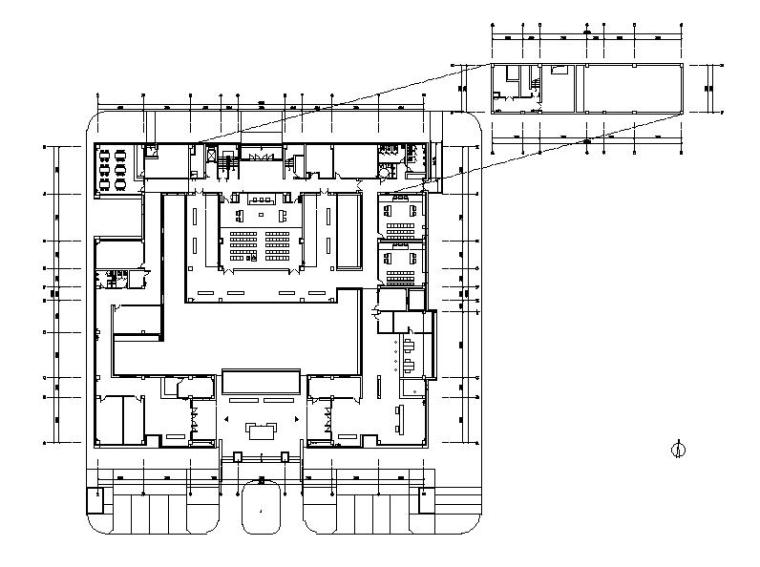 [江苏]三层框架结构政府机关办公楼建筑施工图（含水暖电图纸）-9ping.jpg