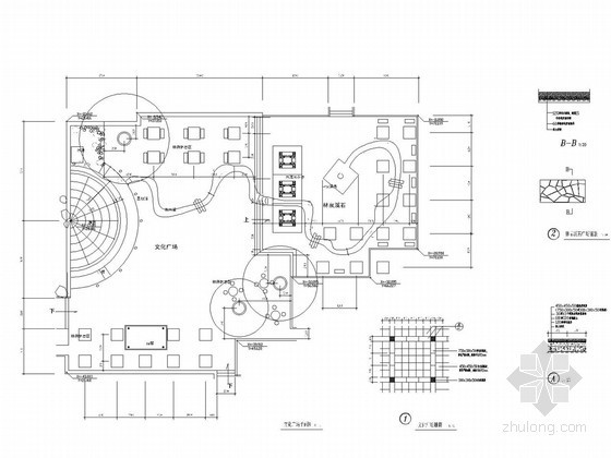 节点广场平面资料下载-文化广场及林泉溪石平面施工图