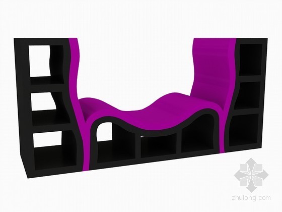 3d异形家具模型资料下载-异形电视柜3D模型下载