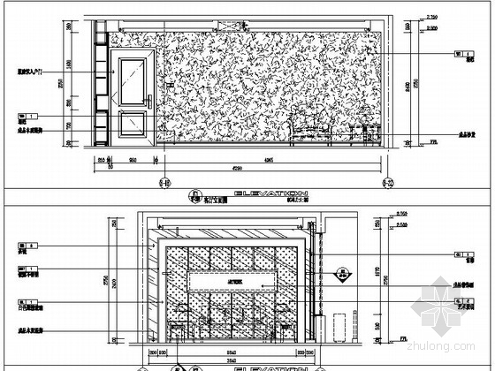 [泗阳]小巧两居室室内施工图立面图 