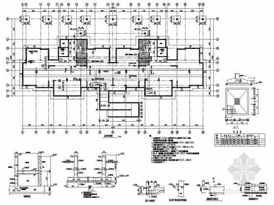 钢筋混凝土结构仿古建筑资料下载-地下一层地上18层现浇钢筋混凝土结构住宅结构图