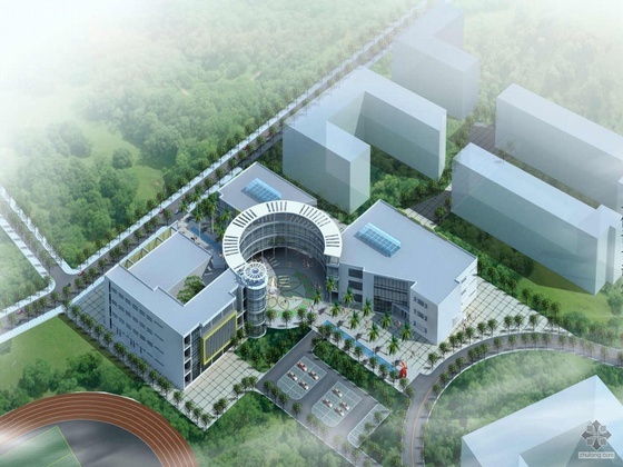 台北具有超强空间感的资料下载-[大连]某民族学院金石滩校区校园规划与建筑单体设计（毕业设计）