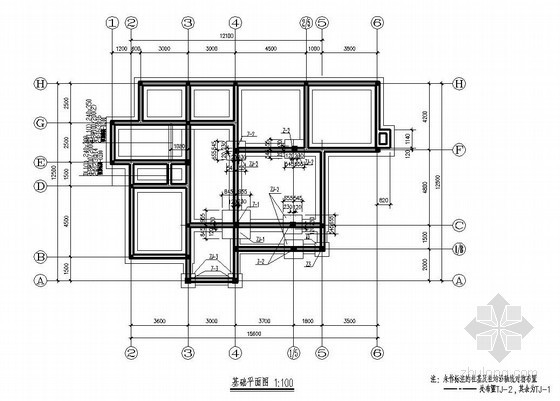 3层别墅su资料下载-某3层砖混坡屋顶个人别墅建筑结构设计图
