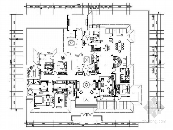 家庭影音室CAD节点资料下载-[内蒙]全套高档现代风格三层别墅室内设计装修施工图（图纸齐全 推荐！）
