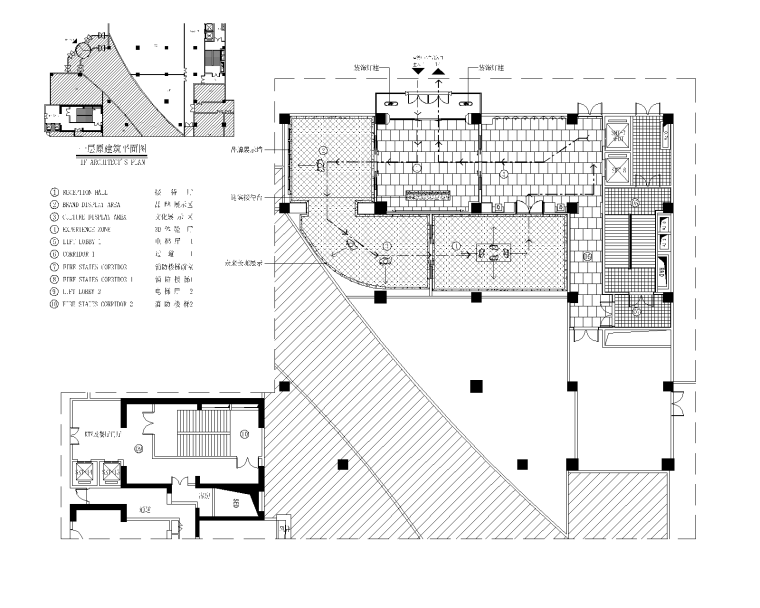 售楼展示大厅施工图资料下载-现代奢华风格环球金融中心售楼部深化设计施工图（附效果图）
