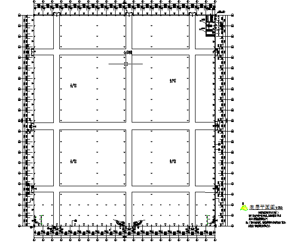 钢构厂房建施图资料下载-鹏康电机有限公司钢结构厂房施工图（CAD，7张）