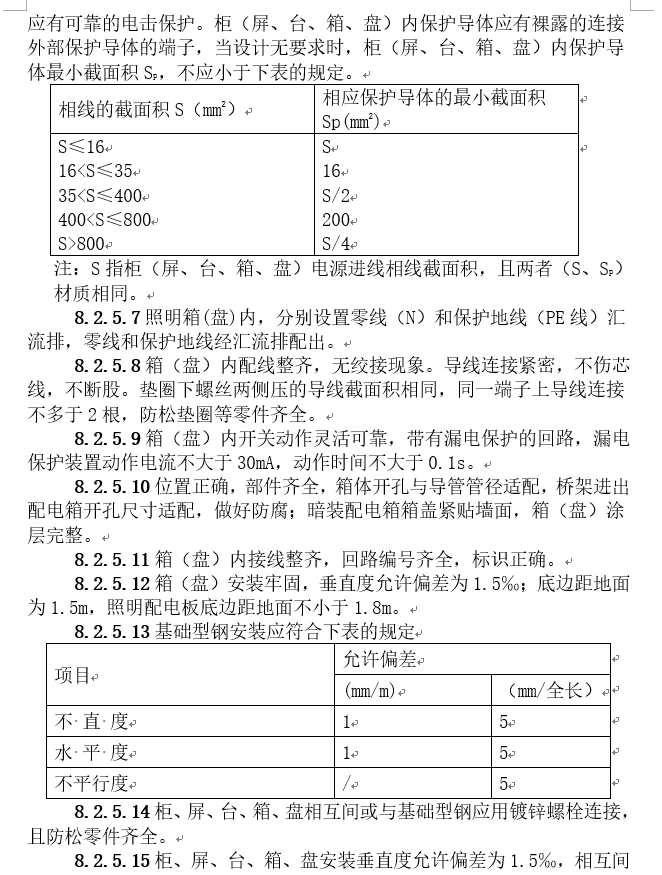 变配电柜安装