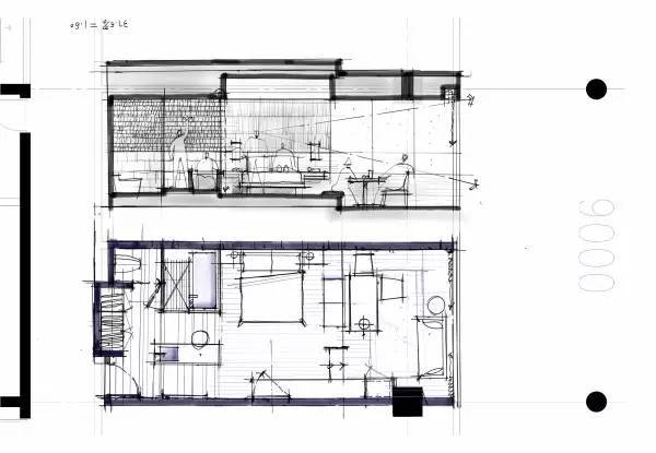 室内设计|手绘酒店客房设计！_8