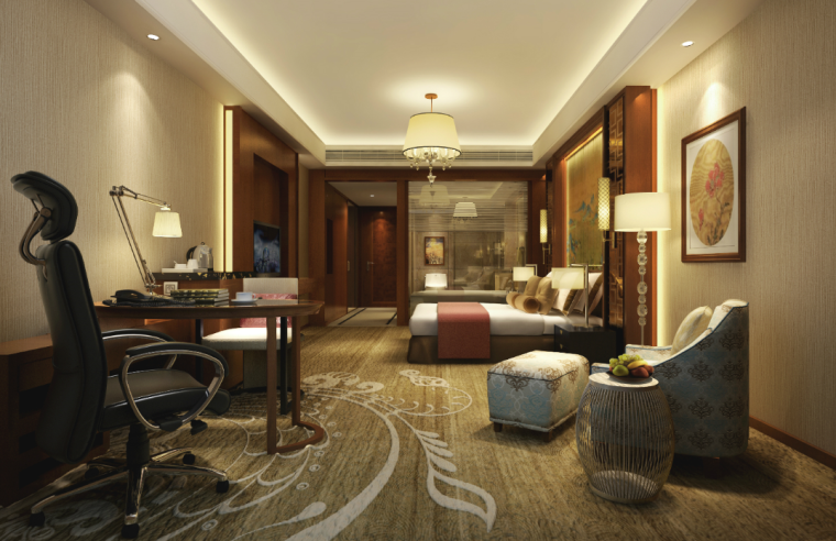 长沙设计酒店资料下载-[湖南]长沙中国城戴斯酒店室内设计方案